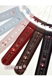 Red Maria Snowflake Tights